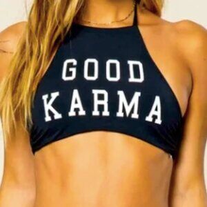 Spiritual Gangster Good Karma Bikini Top Sz Medium